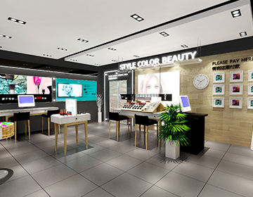 香港形色化妆品展示装饰设计